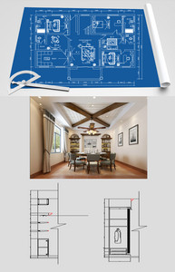 2020年家装别墅户型图效果图设计图片
