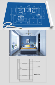 现代家居户型图效果图设计图片