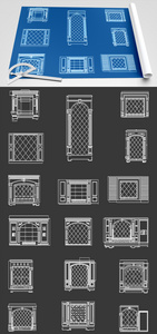 电视墙背景墙CAD图纸图片