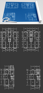 建筑户型图CAD图纸图片