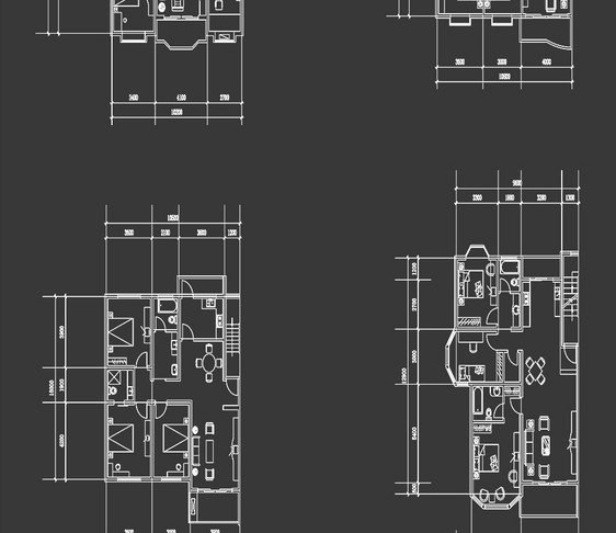 建筑户型图CAD图纸图片