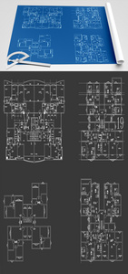 建筑户型图CAD图纸图片