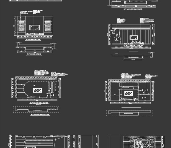 电视墙背景墙CAD图纸图片