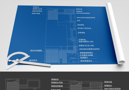 园林CAD线稿投标园林设计图纸图片