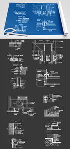 建筑节点CAD图纸素材图片