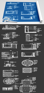 建筑节点CAD图纸素材图片