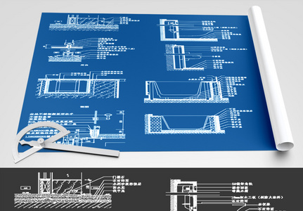建筑节点CAD图纸素材图片