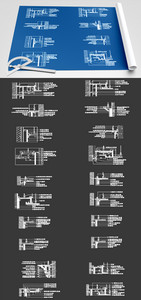 建筑节点CAD图纸素材图片