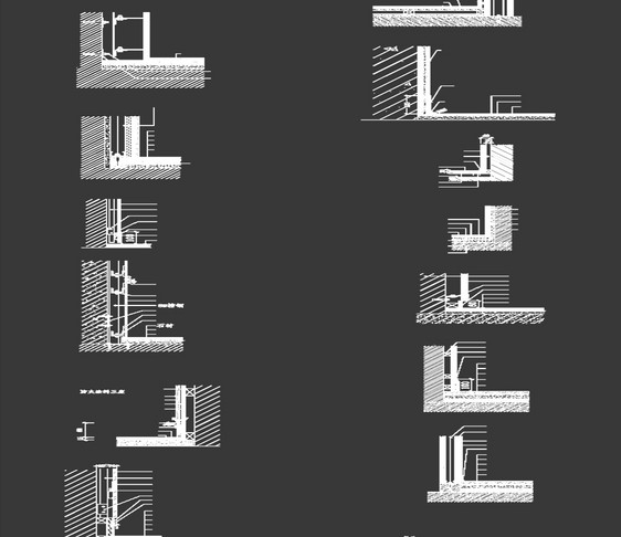 建筑节点CAD图纸素材图片