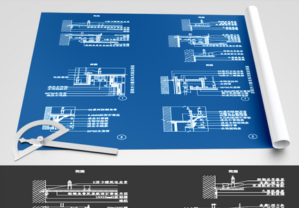 建筑节点CAD图纸素材图片