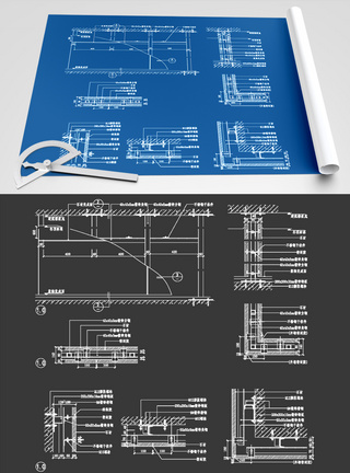 建筑节点CAD图纸素材图片