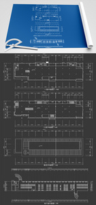 2021年大面积户型图办公空间设计图片