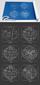 2021年大面积户型图办公空间设计图片