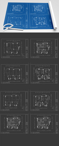 CAD小区中式传统户型图CAD图纸图片