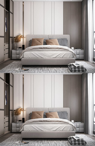 现代轻奢卧室空间设计图片