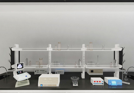 实验室研究模型组合场景图片