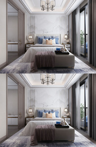 2020年新中式卧室空间场景设计图片