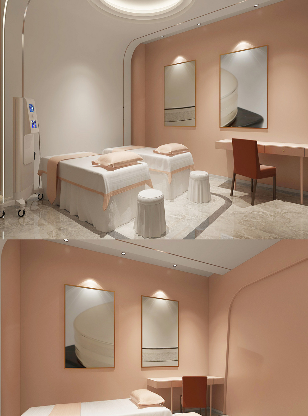 美容院子宫养护美容院场景包间设计模板