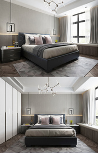北欧卧室空间设计图片