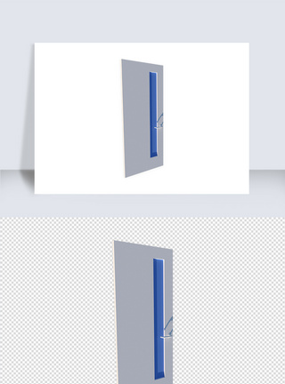 立体房门窗户su模型图片