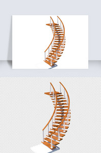 楼梯五金建模SU模型SU矢量图装修矢量图图片