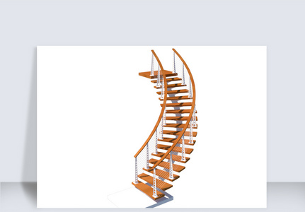 楼梯五金建模SU模型SU矢量图装修矢量图图片