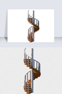 楼梯五金建模SU模型SU矢量图装修矢量图图片