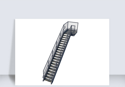 楼梯五金建模SU模型SU矢量图装修矢量图图片