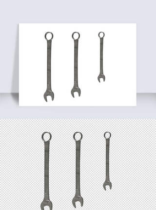 工具扳手单体模型设计图片