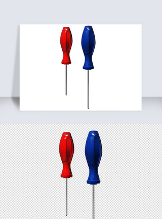 工具长杆螺丝刀单体模型设计图片