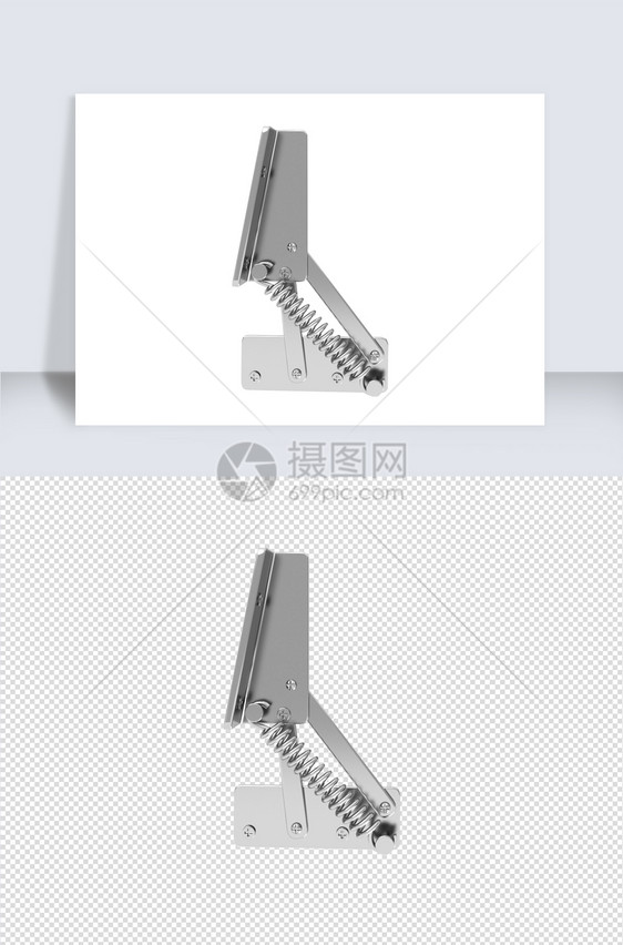 气压杆铰链组合模型设计图片