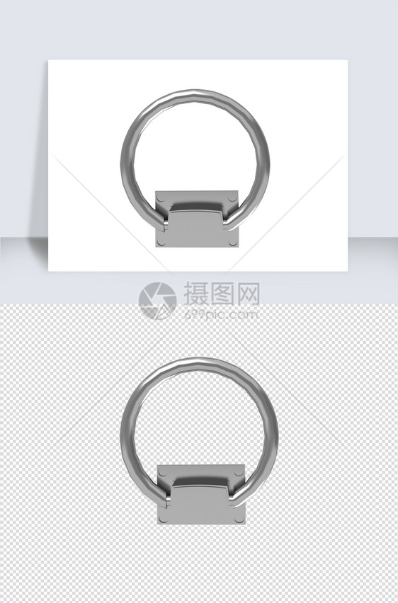 2021年零件门把手单体模型设计图片