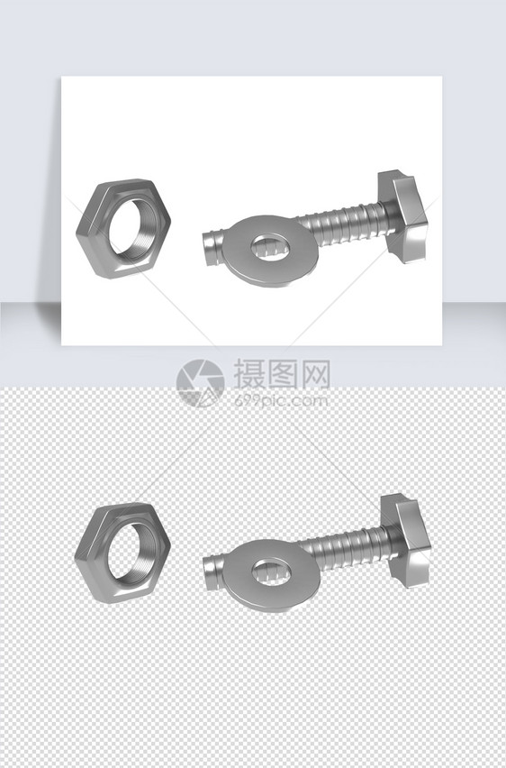 2021年螺丝组合单体模型设计图片