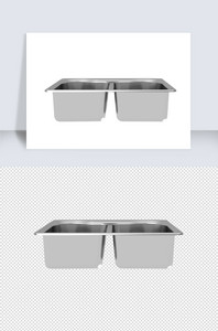 2021年厨房洗菜盆单体模型设计图片