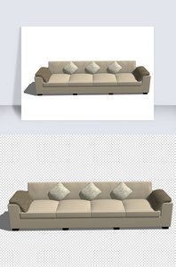 SU沙发su模型建模与渲染图SU模型图片