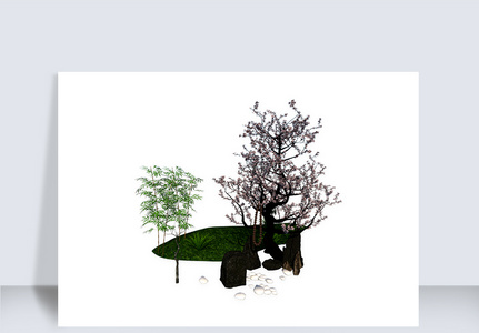 园林景观su模型素材图片