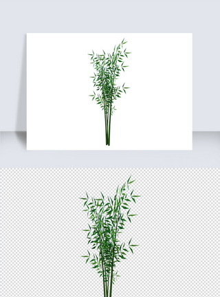 绿色草木植物su模型图片