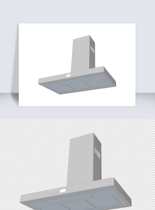 脏油烟机SU模型草图大师矢量图素材模板