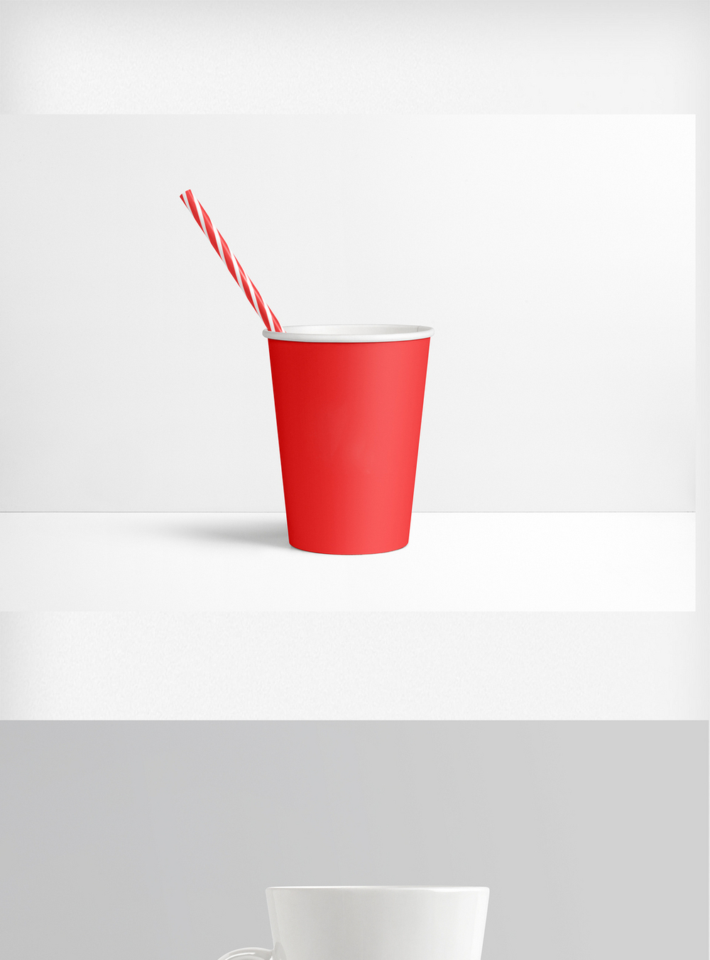 无盖杯子杯子展示样机psd文件模板