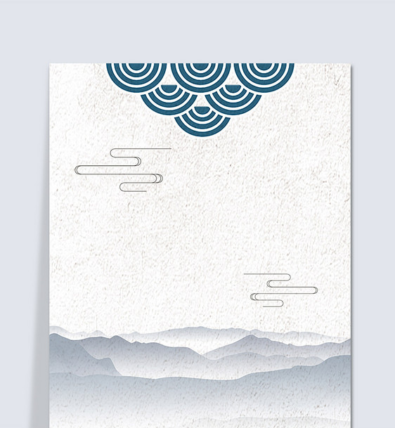 创意中国风水墨风格海报背景图片