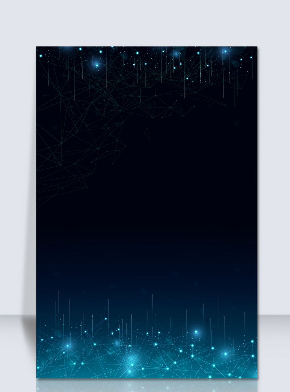 科技光效边框绿色大气科技海报背景线条科技素材模板