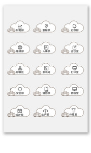中式云朵原创导视牌vi设计模板图片