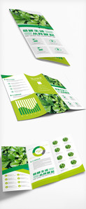 绿色干净低碳环保出行折页图片