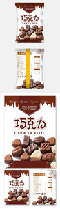 大气美味巧克力零食食品包装图片
