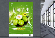 新鲜青枣冬季水果促销海报图片