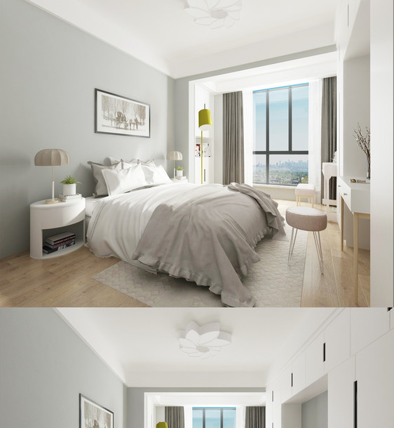 现代简约家装卧室空间设计图片