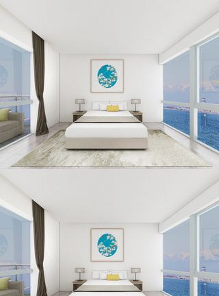海景酒店效果图设计模板