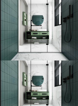 北欧卫浴空间设计图片