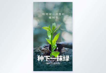 植树节摄影图海报图片