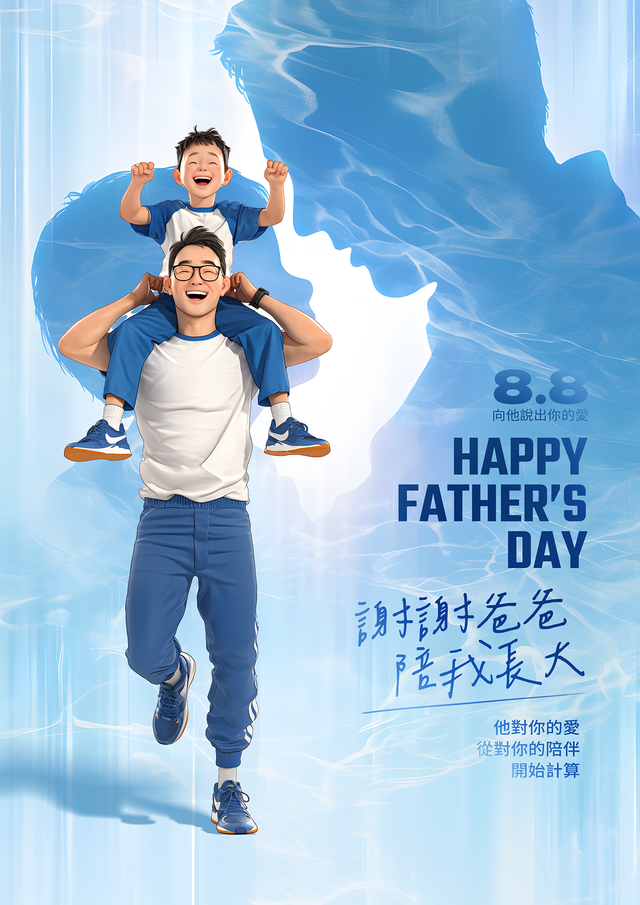 温馨人物插画海报设计